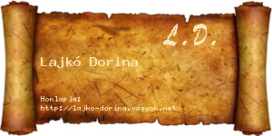 Lajkó Dorina névjegykártya